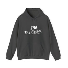 Load image into Gallery viewer, Copy of I Love The Gospel Unisex Hooded Sweatshirt, Cozy Christian Hoodie, Faith Apparel, Religion Gift, Casual Wear