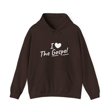 Load image into Gallery viewer, Copy of I Love The Gospel Unisex Hooded Sweatshirt, Cozy Christian Hoodie, Faith Apparel, Religion Gift, Casual Wear