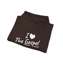 Load image into Gallery viewer, Copy of I Love The Gospel Unisex Hooded Sweatshirt, Cozy Christian Hoodie, Faith Apparel, Religion Gift, Casual Wear