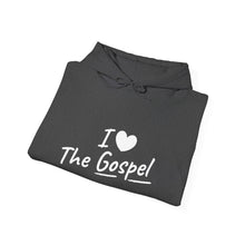 Load image into Gallery viewer, Copy of I Love The Gospel Unisex Hooded Sweatshirt, Cozy Christian Hoodie, Faith Apparel, Religion Gift, Casual Wear