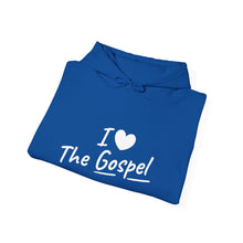 Load image into Gallery viewer, Copy of I Love The Gospel Unisex Hooded Sweatshirt, Cozy Christian Hoodie, Faith Apparel, Religion Gift, Casual Wear