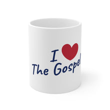 Load image into Gallery viewer, I Love The Gospel Mug, Inspirational Coffee Cup, Christian Gift, Religious Mug, Church Lover's Cup, Faith-Based Drinkware