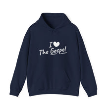 Load image into Gallery viewer, Copy of I Love The Gospel Unisex Hooded Sweatshirt, Cozy Christian Hoodie, Faith Apparel, Religion Gift, Casual Wear