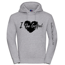 Load image into Gallery viewer, I love the Gospel - Grey Authentic hooded Hoodie
